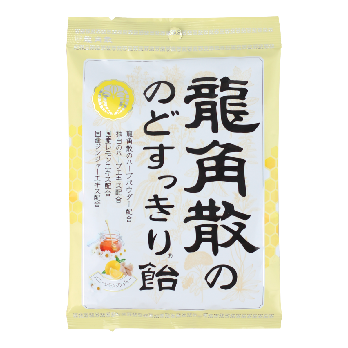 龙角散®蜂蜜柠檬生姜味草本润喉糖果(独立包装)